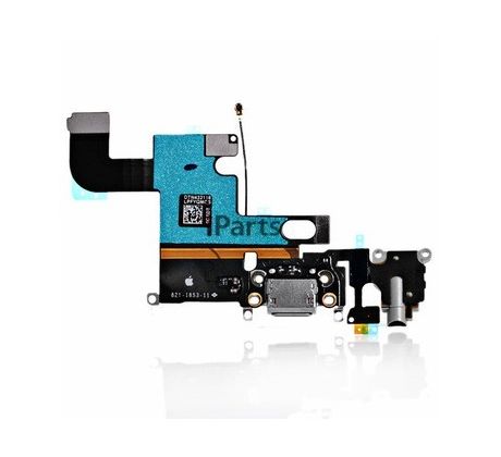 iPhone 6 - Nabíjecí konektor flex kabel s mikrofonem - černý