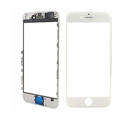  Oleofobní náhradní bílé přední sklo s rámem na iPhone 6S