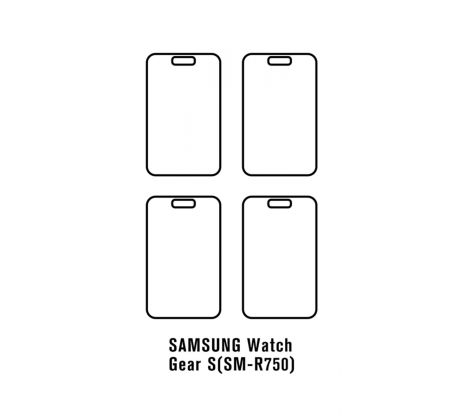 Hydrogel - 4x ochranná fólie - Samsung Watch Gear S (SM-R750)