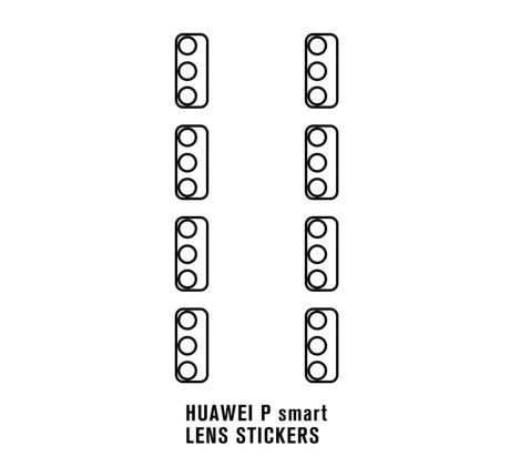 Hydrogel - ochranná fólie zadní kamery - 8ks v balení - Huawei P Smart 2020
