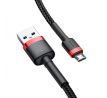 BASEUS Micro USB kábel 1,5A 2metrový červeno-černý CAMKLF-C91