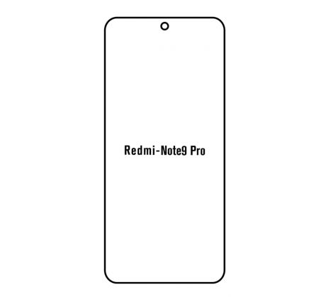Hydrogel - matná ochranná fólie - Xiaomi Redmi Note 9 Pro