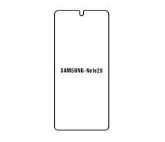 Hydrogel - matná ochranná fólie - Samsung Galaxy Note 20, typ výřezu 2 