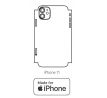 Hydrogel - matná zadní ochranná fólie (full cover) - iPhone 11 - typ výřezu 7