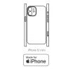 Hydrogel - matná zadní ochranná fólie (full cover) - iPhone 12 mini - typ výřezu 5