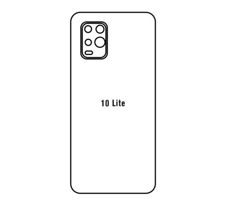 Hydrogel - matná zadní ochranná fólie - Xiaomi Mi 10 Lite 5G  