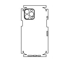 Hydrogel - zadní ochranná fólie (full cover) - iPhone 12 Pro Max, typ výřezu 3
