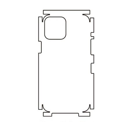 Hydrogel - zadní ochranná fólie (full cover) - iPhone 12 Pro Max, typ výřezu 5
