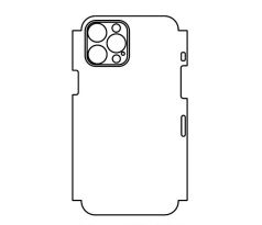 Hydrogel - zadní ochranná fólie (full cover) - iPhone 12 Pro Max, typ výřezu 1