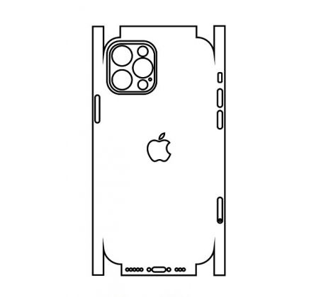 Hydrogel - zadní ochranná fólie (full cover) - iPhone 12 Pro - typ výřezu 6