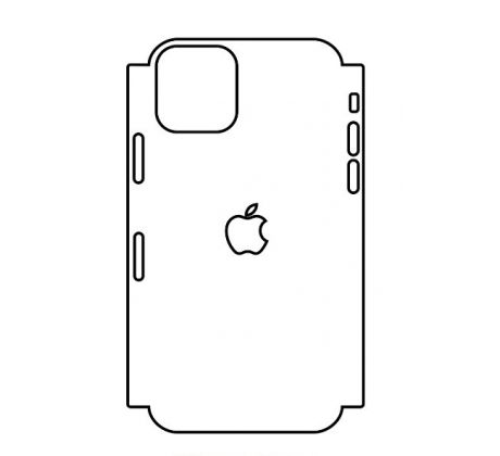 Hydrogel - matná zadní ochranná fólie (full cover) - iPhone 11 Pro - typ výřezu 4