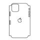 Hydrogel - matná zadní ochranná fólie (full cover) - iPhone 11 Pro - typ výřezu 4