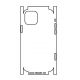 Hydrogel - matná zadní ochranná fólie (full cover) - iPhone 12 - typ výřezu 3