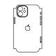 Hydrogel - matná zadní ochranná fólie (full cover) - iPhone 12 mini - typ výřezu 4