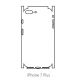 Hydrogel - matná zadní ochranná fólie (full cover) - iPhone 7 Plus - typ výřezu 2