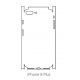 Hydrogel - matná zadní ochranná fólie (full cover) - iPhone 8 Plus - typ výřezu 3