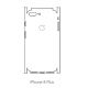 Hydrogel - matná zadní ochranná fólie (full cover) - iPhone 8 Plus - typ výřezu 4