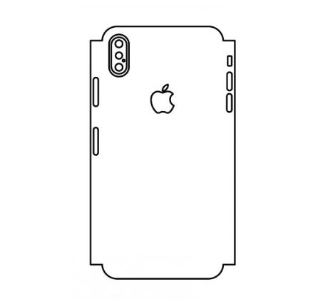 Hydrogel - matná zadní ochranná fólie (full cover) - iPhone XS Max - typ výřezu 3