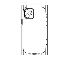 Hydrogel - zadní ochranná fólie (full cover) - iPhone 12 - typ výřezu 6