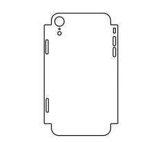 Hydrogel - zadní ochranná fólie (full cover) - iPhone XR - typ výřezu 1