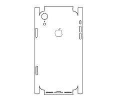 Hydrogel - zadní ochranná fólie (full cover) - iPhone XR - typ výřezu 4