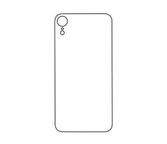Hydrogel - matná zadní ochranná fólie - iPhone XR - typ výřezu 1