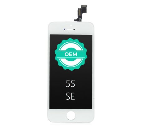 Bílý LCD displej iPhone 5S + dotyková deska OEM