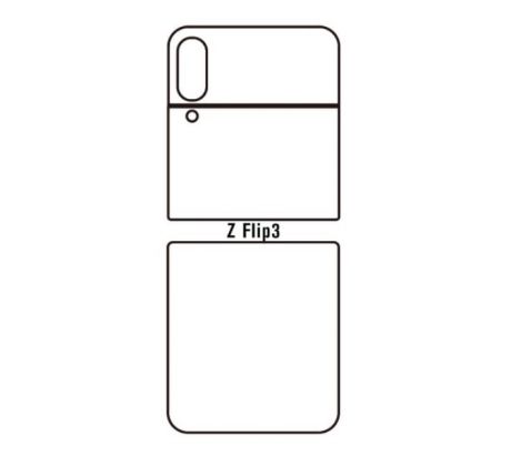 Hydrogel - zadní ochranná fólie - Samung Galaxy Z Flip 3 5G 