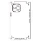 Hydrogel - zadní ochranná fólie (full cover) - iPhone 13 Pro, typ výřezu 8