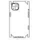 Hydrogel - zadní ochranná fólie (full cover) - iPhone 13 mini, typ výřezu 6