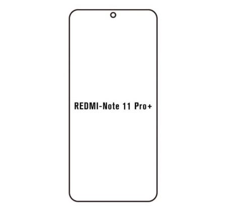 Hydrogel - matná ochranná fólie - Xiaomi Redmi Note 11 Pro+