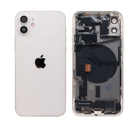 Apple iPhone 12 - Zadní housing s předinstalovanými díly (bílý)