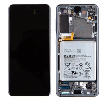Original displej Samsung Galaxy S21 Phantom Grey + baterie (Service Pack)