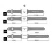 Řemínek pro Apple Watch (38/40/41mm) Sport Band, Dark Slate Gray, velikost S/M