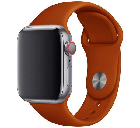 Řemínek pro Apple Watch (38/40/41mm) Sport Band, Dark Orange, velikost S/M