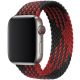 Řemínek pro Apple Watch (38/40/41mm) Elastic Nylon, velikost 150-165mm - Black Red