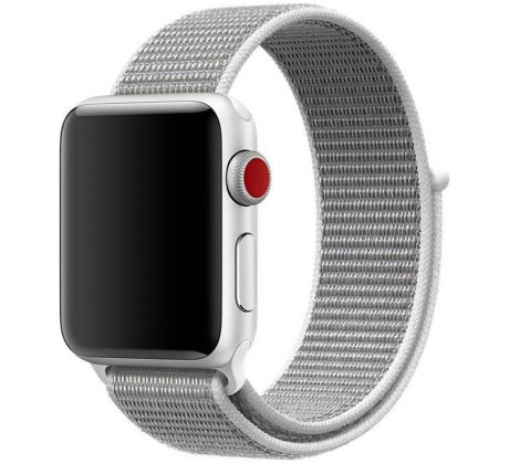Nylonový řemínek pro Apple Watch (42/44/45mm) Silver
