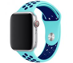 Řemínek pro Apple Watch (42/44/45mm) Sport, green-blue (velikost L)