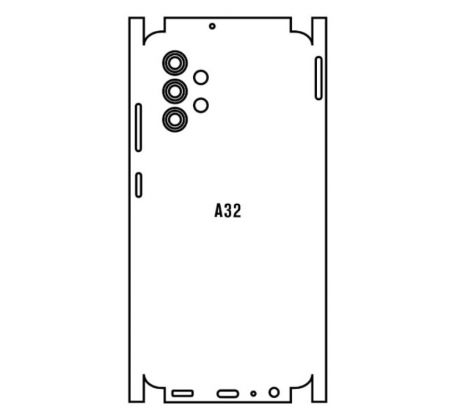 Hydrogel - zadní ochranná fólie - Samsung Galaxy A32 4G, typ výřezu 2