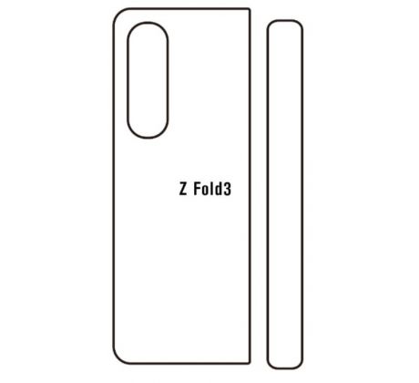 Hydrogel - zadní ochranná fólie - Samsung Galaxy Z Fold 3 5G, typ výřezu 2