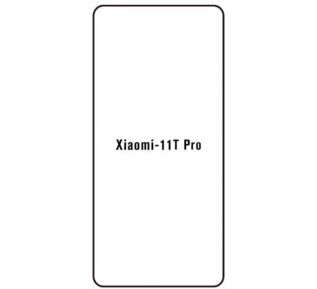 Hydrogel - ochranná fólie - Xiaomi 11T Pro, typ výřezu 2