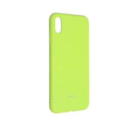 Roar Colorful Jelly Case -  iPhone XS Max žlutý limetkový
