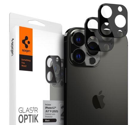 OCHRANNÉ SKLO ZADNÍ KAMERY SPIGEN OPTIK.TR CAMERA PROTECTOR 2-PACK iPhone 13 Pro / 13 Pro Max GRAPHITE