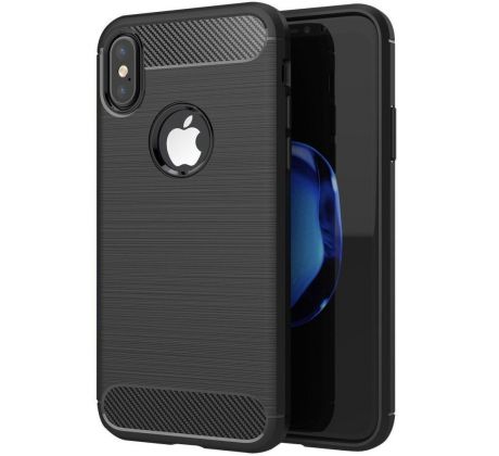 Forcell CARBON Case  iPhone XS Max černý