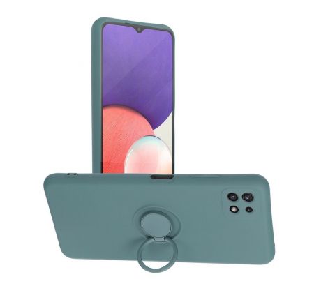 Forcell SILICONE RING Case  Samsung Galaxy A22 5G zelený