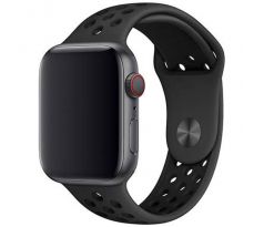 Řemínek pro Apple Watch (42/44/45mm) Sport, black-black (velikost S)