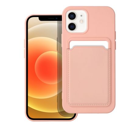 Forcell CARD Case  iPhone 12 / 12 Pro růžový