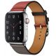 Kožený řemínek pro Apple Watch (38/40/41mm) Red Etain