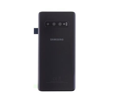 Samsung Galaxy S10 - Zadní kryt se sklíčkem zadní kamery - černý (náhradní díl)
