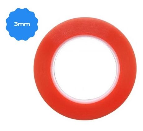 Magic RED - oboustranná lepicí páska - 3mm x 25m (transparentní) 